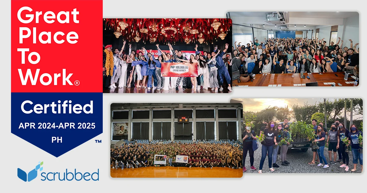 Scrubbed is a Great Place to Work Certified